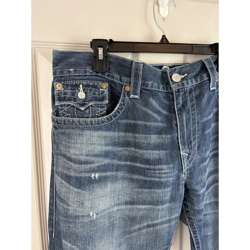 True Religion Jeans Buddha Logo Straight Mens Size - 39x30 - 322